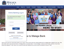Tablet Screenshot of malagabank.com